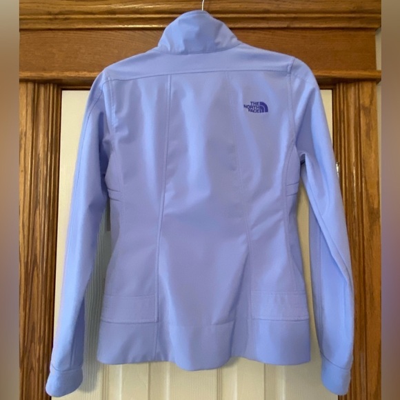 North Face Calentinto Softshell A7WZ Full Zip Jacket Sz S Blue 5% Stretch - Picture 2 of 9